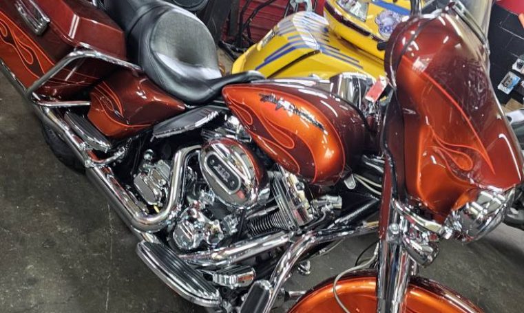 harley getting an oil change in columbia sc